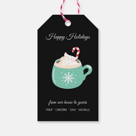 Heiße Schokolade Geschenkanhänger (Rückseite)