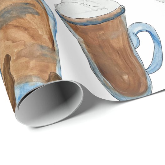 Heiße Schokolade Geschenkpapier (Rolleneckpunkt)