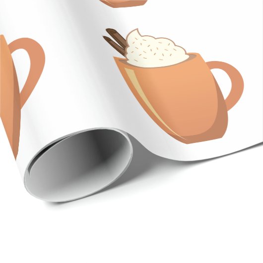 Heiße Schokolade Geschenkpapier (Rolleneckpunkt)