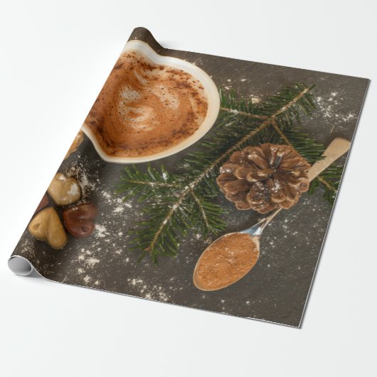 Heiße Schokolade Geschenkpapier (Ungerollt)