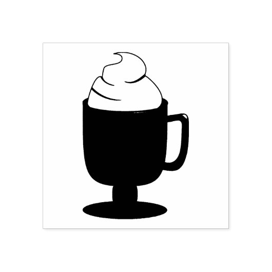 Heiße Schokolade Gummistempel (Prägung)