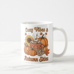Heiße Schokolade im Herbst Kaffeetasse
