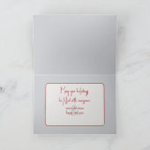 Heiße Schokolade im Winter Feiertagskarte (Innenseite)