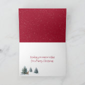 Heiße Schokolade in Schneeflocken Karte (Innenseite)