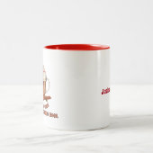 Heiße Schokolade ist Cool Zweifarbige Tasse (Mittel)