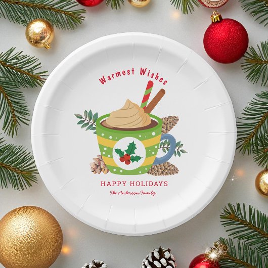 Heiße Schokolade Kakao-Cup Pappteller