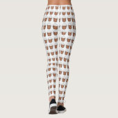 Heiße Schokolade Kakao Weihnachtsgetränke Leggings (Rückseite)