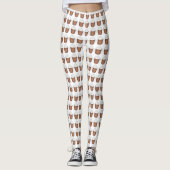 Heiße Schokolade Kakao Weihnachtsgetränke Leggings (Vorderseite)