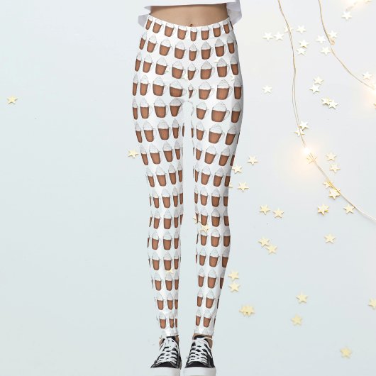 Heiße Schokolade Kakao Weihnachtsgetränke Leggings