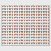 Heiße Schokolade Kakao Winter Weihnachtsgetränk Geschenkpapier (Flach)