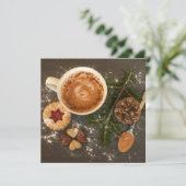 Heiße Schokolade Karte (Stehend Vorderseite)