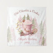 Heiße Schokolade & Kekse Weihnachten Geburtstagspa Wandteppich (Vorderseite)