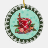 Heiße Schokolade Keramik Ornament (Vorne)