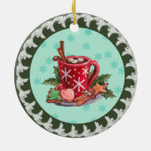 Heiße Schokolade Keramik Ornament (Hinten)