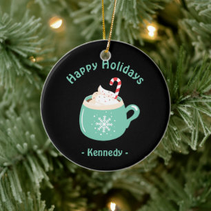 Heiße Schokolade Keramik Ornament