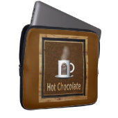 Heiße Schokolade Laptopschutzhülle (Vorne Rechts)