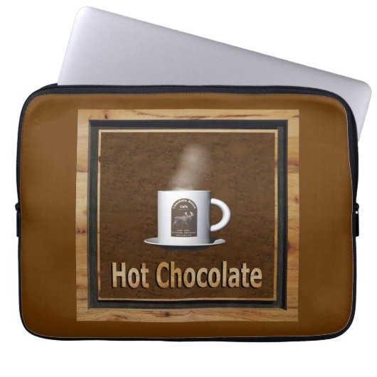 Heiße Schokolade Laptopschutzhülle (Vorderseite)