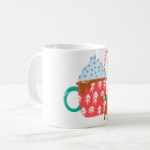 Heiße Schokolade mit Lebkuchen Mann Kaffeetasse (Vorderseite Links)