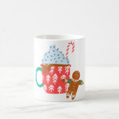 Heiße Schokolade mit Lebkuchen Mann Kaffeetasse (Mittel)