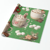 Heiße Schokolade mit Marshmallows Geschenkpapier (Ungerollt)