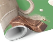 Heiße Schokolade mit Marshmallows Geschenkpapier (Rolleneckpunkt)