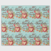 Heiße Schokolade mit Peppermint Weihnachten Geschenkpapier (Flach)