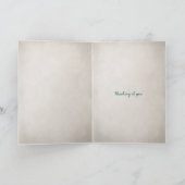 heiße Schokolade mit schönem Gesicht Karte (Innenseite)