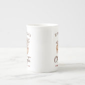 Heiße Schokolade Name Beige Knochen China Weihnach Porzellantasse (Vorderseite)