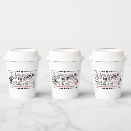 Heiße Schokolade Nordpol Weihnachts-Party Pappbecher