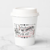 Heiße Schokolade Nordpol Weihnachts-Party Pappbecher (Vorderseite)