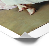 Heiße Schokolade (Öl auf Leinwand) Poster (Ecke)