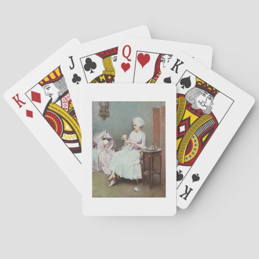 Heiße Schokolade (Öl auf Leinwand) Spielkarten (Rückseite)