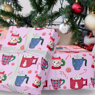 Heiße Schokolade Pfefferminz Party Geschenkpapier