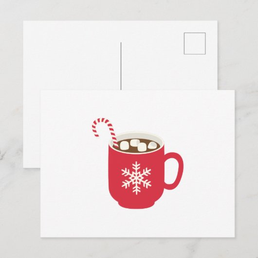 Heiße Schokolade Postkarte (Vorne/Hinten)