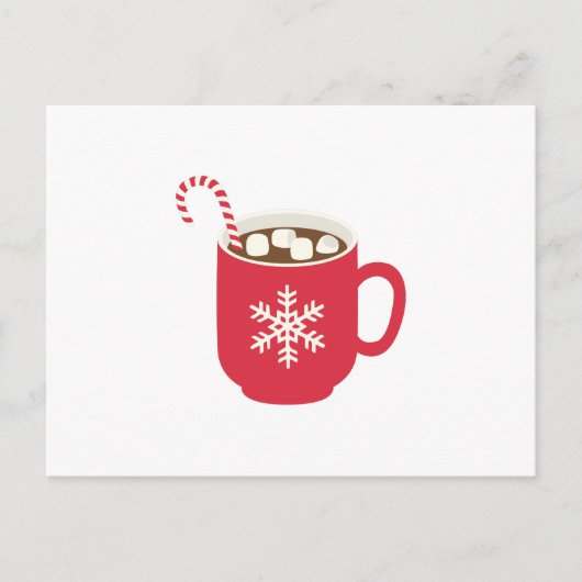 Heiße Schokolade Postkarte (Vorderseite)