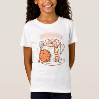 Heiße Schokolade scherzt Illustrations-T-Shirt T-Shirt