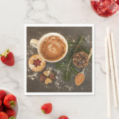 Heiße Schokolade Serviette (Beispiel)