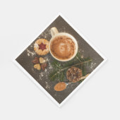 Heiße Schokolade Serviette (Ecke)