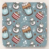 Heiße Schokolade | Set für Weihnachten Untersetzer (Vorderseite)