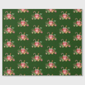 Heiße Schokolade Tasse und Ornamente Geschenkpapier (Flach)