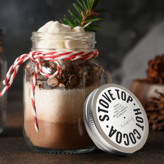 Heiße Schokolade Trendy Fun Holiday Runder Aufkleber