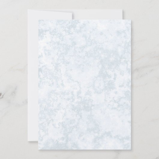 Heiße Schokolade und Kekse Blaues Weihnachtsfest P Einladung (Rückseite)