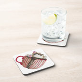 Heiße Schokolade und Marshmallows Kakaosunda Getränkeuntersetzer (Rechte Seite)