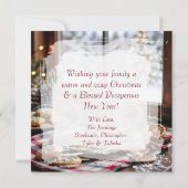 Heiße Schokolade und Zuckerrüben Feierliche Weihna (Rückseite)