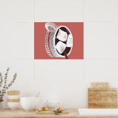 Heiße Schokolade - Vintages Niedliches Geschenk mi Poster (Küche)