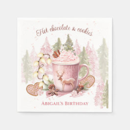 Heiße Schokolade Weihnachten Geburtstagspapier Nap Serviette