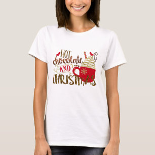 Heiße Schokolade & Weihnachten Glitzer Sparkle T-Shirt