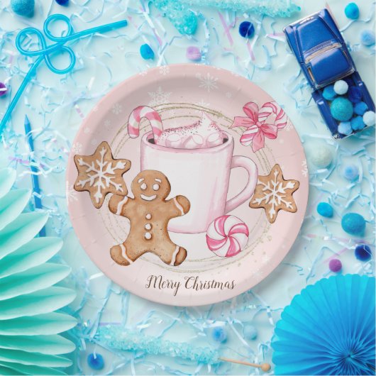 Heiße Schokolade Weihnachts-Party Papierplatte Pappteller (Party)