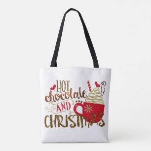 Heiße Schokolade & Weihnachtsglitter Glitzern Tasche