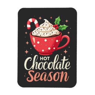 Heiße Schokolade Weihnachtsliebhaber Magnet